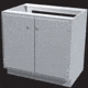 Air Control Sink Base 2 Dr 1-SHELF AC-101-4236
