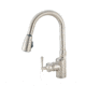 American Brass RV Kitchen Faucet With Pull Down Sprayer And Single Lever Handle 8, Brushed Nickel, SL2000N