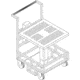 Bandy Cart Lift S/S 24X24X26 NO.4 CRT01029