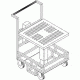 Bandy Perforated ERGO. Cart 24X24 CRT01006