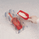 Bel-Art Scoop Sterileware Red 4oz Pk10 H369042010, Unit PK