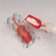 Bel-Art Scoop Sterileware Red 8oz Pk10 H369062010, Unit PK