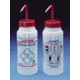 Bel-Art Safety-Vented Labeled Wash Bottles, Low-Density Polyethylene, Wide Mouth 116430223 250 Ml (8 oz.) Capacity