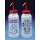 Bel-Art Safety-Vented Labeled Wash Bottles, Low-Density Polyethylene, Wide Mouth 11642-2611 500 Ml (16 oz.) Capacity