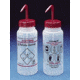 Bel-Art Safety-Vented Labeled Wash Bottles, Low-Density Polyethylene, Wide Mouth 116422624 500 Ml (16 oz.) Capacity