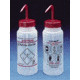 Bel-Art Safety-Vented Labeled Wash Bottles, Low-Density Polyethylene, Wide Mouth 116430238 250 Ml (8 oz.) Capacity