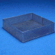 Black Machine Basket Alum Square 12X12X2.5IN PERF406