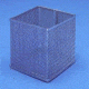 Black Machine Baskets, Perforated Aluminum PERF301/A Square