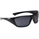 Bolle Hustler Safety Glasses, Black Frame, Smoke Lens, 40149, EDEMO1