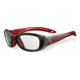 Bolle Kids Coverage Sport Protective Eyewear - Black and Red Frame,Clear Anti Fog/Scratch Lens 11883