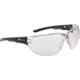 Bolle Ness+ Safety Glasses, Black Frame, Clear Lens, NESSPSI