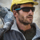 Bolle Tryon Safety Glasses, Black Blue Frame, Polarized Lens, TRYOPOL