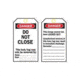 Brady Worldwide B851 5.75HX3 BK/RD/WH L/O PK25 50265