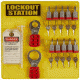Brady Worldwide Board 10-LOCK W/STEEL Padlocks 51188