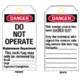 Brady Worldwide Do Not Oper L/O Tag Hdty Poly 65521