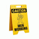 Brady Worldwide F. Sign CAUT. Men Working SF652E