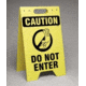 Brady Worldwide FL. Sign CAUT. Do Not Enter SF649E