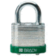 Brady Worldwide Steel Padlock .75 Kd Grn PK6 51281