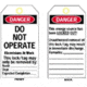 Brady Worldwide Tag Do Not Operate L/O PK25 65504
