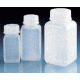 BrandTech Square Laboratory Bottles, Low-Density Polyethylene, Wide Mouth, BrandTech V92689