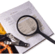 Carson 2x4 Oversized Handheld Magnifier w/ 3x Spot Lens, Black, Small, DS-44GL