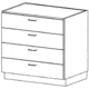 Case Systems 4 Drawer Cab 302448 B4040302448
