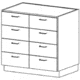 Case Systems 8 Drawer Cab 362436 B4340362436
