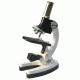 Cassini 100-400-900X Microscope and Case, Silver C-900M