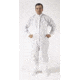 CleanWear Cover Coat Dacron Wh Med 74020-M