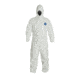 DuPont 12000 Tyvek 400 Coveralls with Hood, Elastic Wrists and Ankles, Case of 25, White