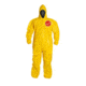 DuPont Tychem 2000 Coveralls w/Hood, Elastic Wrists and Ankles, Bound Seams, Yellow, 2XL, 12 Pack, QC127BYL2X00