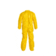 DuPont Tychem 2000 Coveralls w/Laydown Collar, Open Wrists, Ankles, Bound Seams, Yellow, Large CS12 QC120BYLLG00