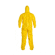 DuPont Tychem 2000 Coveralls w/Standard Hood and Attached Socks, Serged Seams, Yellow, Large CS12 QC122SYLLG00