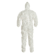 DuPont Tychem 4000 Coverall w/Standard Fit Hood and Attached Socks, White, 2X, 12 Pack, SL122BWH2X00