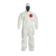 DuPont Tychem 4000 Coveralls w/Standard Hood, Taped Seams, White, 3X, 6 Pack, SL127TWH3X0006