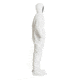 DuPont Tyvek IsoClean Hooded Coverall Clean Processed w/PVC Soles Boots, White, Large, Case of 25, IC105SWHLG0C, Unit CS