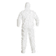 DuPont Tyvek IsoClean Hooded Coverall Clean Processed w/PVC Soles Boots, White, Large, Case of 25, IC105SWHLG0C, Unit CS