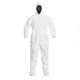 DuPont Tyvek IsoClean Hooded Coverall Clean Processed w/PVC Soles Boots, White, Large, Case of 25, IC105SWHLG0C, Unit CS