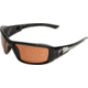Edge Eyewear Brazeau Safety Glasses Black Frame Copper Driving Lens Xb115