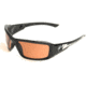 Brazeau Safety Glasses - Black Frame, Copper "Driving" Lens XB115