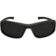 Edge Eyewear Brazeau Torque Safety Glasses - Matte Black Frame with Red E Logo / Smoke Vapor Shield Lens, One Size, XB136VS