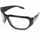 Edge Eyewear Civetta Safety Glasses - Black Frame, Anti-Reflective Lens YC111AR