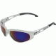 Edge Eyewear Dakura Safety Glasses Silver Frame Blue Mirror Lens Sw128