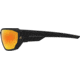 Edge Eyewear Dawson - Black Frame / Aqua Precision Red Mirror Lenses, Black Frame, XDAP419