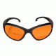 Edge Eyewear Falcon Safety Glasses - Black Frame, Tiger's Eye Lens SF610