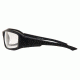 Edge Eyewear Hamel Safety Glasses - Black Frame, Clear Lens XH611