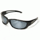 Edge Eyewear Kazbek XL-Black / Silver Mirror Lens with Gasket GSK-XL117