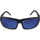 Edge Eyewear Mazeno Slim Fit Safety Glasses, Black Frame / Blue Mirror Lenses, One Size, PM118