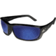 Edge Eyewear Mazeno Slim Fit Safety Glasses, Black Frame / Blue Mirror Lenses, One Size, PM118