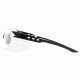 Edge Eyewear Notch Safety Glasses - Black Frame, Clear Lens XN611